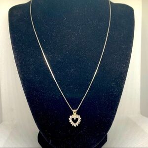Prime Art CZ Heart Necklace